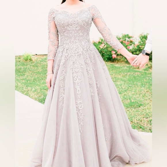 Engagement Ball Gown Dress - Picture 1 of 7